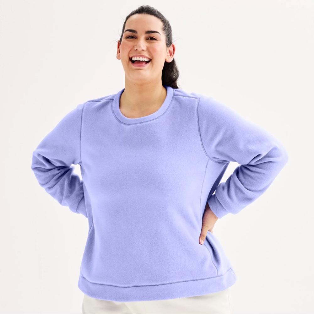Purple Fleece Sweatshirt